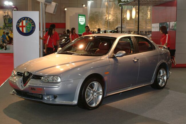 Alfa Romeo 156 Special II at the 2004 Bangkok International Motor Show. Photo: Wisrute Buddhari