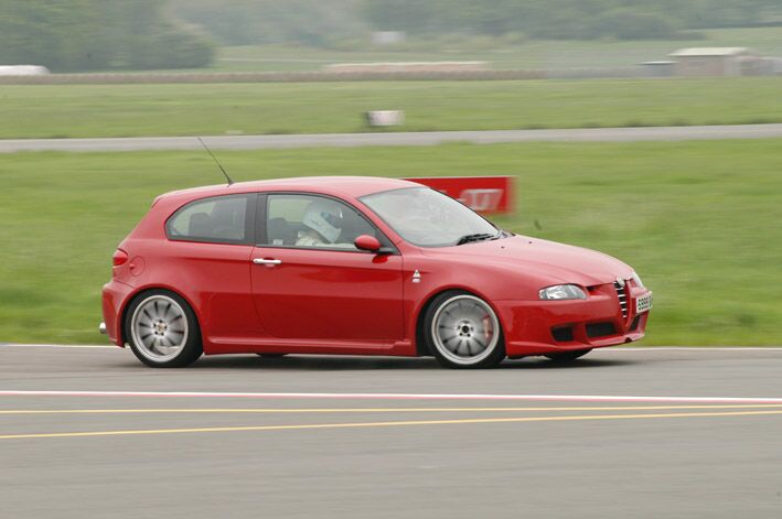 Autodelta Alfa Romeo 147 GTA during the BBC Top Gear filming on Wednesday. Photo: Sarkis Boyadjian.