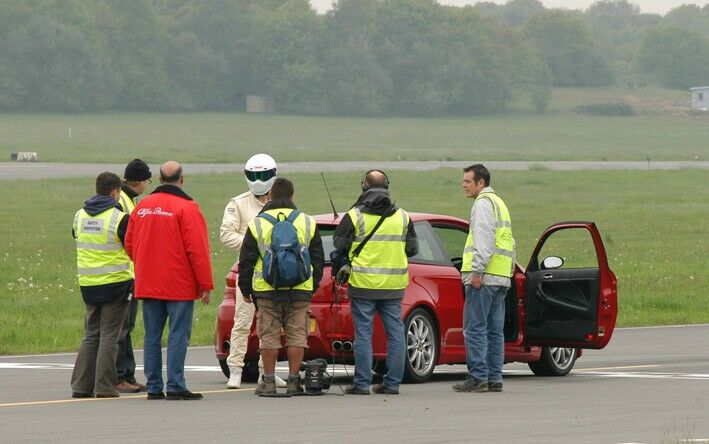 Autodelta Alfa Romeo 147 GTA during the BBC Top Gear filming on Wednesday. Photo: Sarkis Boyadjian.