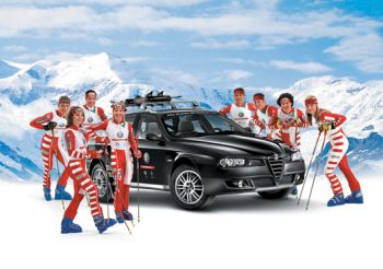 Alfa Romeo with be participating together with the Italian Alpine skiing team in the World Cup, the World Skiing Championships & the Winter Olympics