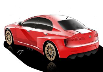 Autodelta's design team has drawn on Alfa Romeos fabulous sporting heritage while evolving their styling interpretation of next year's Alfa 158 exciting car