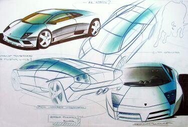 Lamborghini design sketch