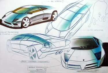 Lamborghini design sketch