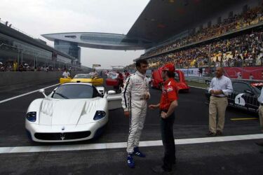 Scenes from the official opening of the Shanghai Circuit yesterday