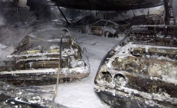 A dramatic fire at the Ferrari-Maserati dealership in Munsterhuis in Holland, saw nearly fifty rare and valuable exotic sportscars literally going up on smoke