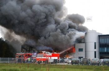 A dramatic fire at the Ferrari-Maserati dealership in Munsterhuis in Holland, saw nearly fifty rare and valuable exotic sportscars literally going up on smoke