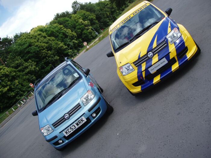 Action from the Fiat Auto UK Press Rally Day