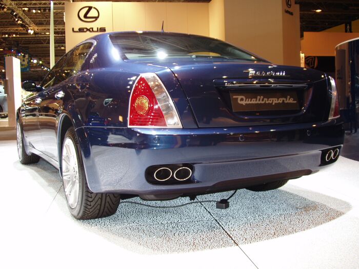 The Maserati Quattroporte makes its 'official' UK debut yesterday at the Motor Show Live in Birmingham