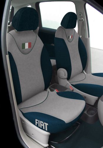 The Fiat Idea Limited Edition's seating side strips also show the word Fiat in Vintage style, while the head-restraints sport an embroidered Italian flag. This is another sign of Fiat's wish to stamp its cars with an Italian flavour and enhance the concepts of design and creativity for which Italian is famous.