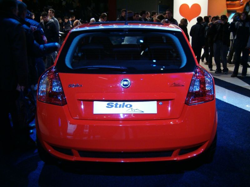 Red is the colour of racing and red was also the colour of the area at this month's Bologna Motor Show that housed two flame red Fiat Stilo 'M. Schumacher' cars