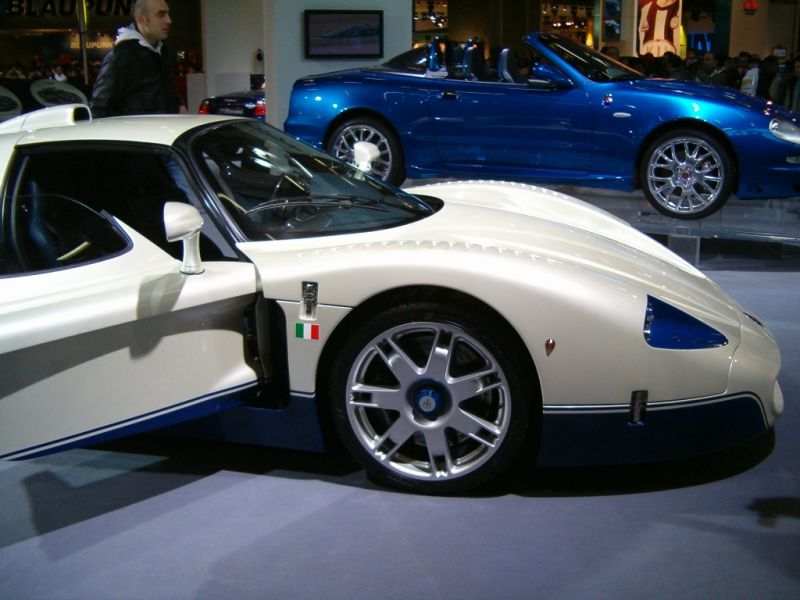 The fearsome road-going version of the Maserati MC12 headlined the Trident marque's sporty line-up at the 29th Bologna Motor Show