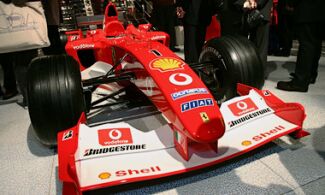 The Ferrrari F2003-GA at the Detroit Auto Show