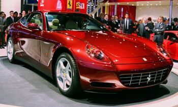 The Ferrari 612 Scaglietti at the Detroit Motor Show