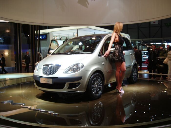 World Premiere of the Lancia Musa compact MPV at the 2004 Geneva Salon