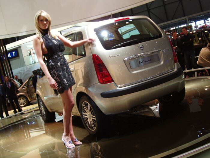 World Premiere of the Lancia Musa compact MPV at the 2004 Geneva Salon