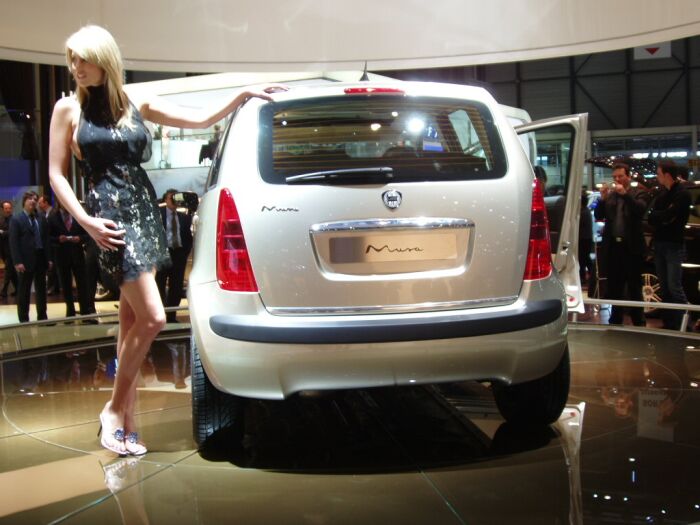 World Premiere of the Lancia Musa compact MPV at the 2004 Geneva Salon