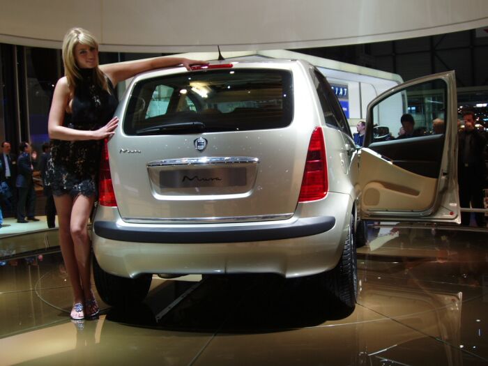 World Premiere of the Lancia Musa compact MPV at the 2004 Geneva Salon