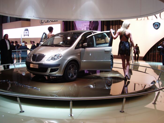 World Premiere of the Lancia Musa compact MPV at the 2004 Geneva Salon