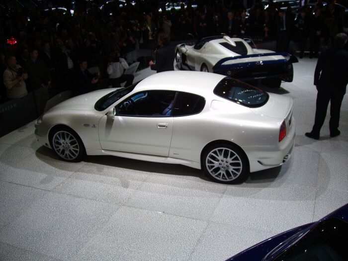 World Premiere of the Maserati GranSport at the 2004 Geneva Salon