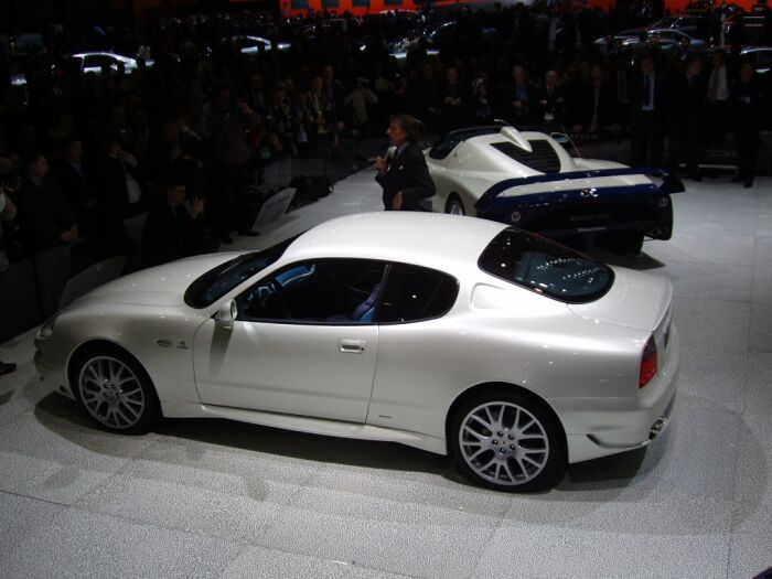 World Premiere of the Maserati GranSport at the 2004 Geneva Salon