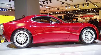 click here for Alfa Romeo 8c Competizione at the 2004 Paris Mondial de l'Automobile