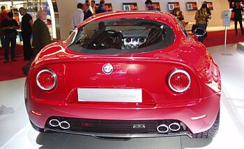 click here for Alfa Romeo 8c Competizione at the 2004 Paris Mondial de l'Automobile