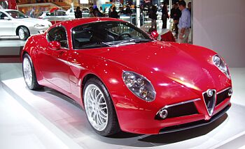 click here for Alfa Romeo 8c Competizione at the 2004 Paris Mondial de l'Automobile