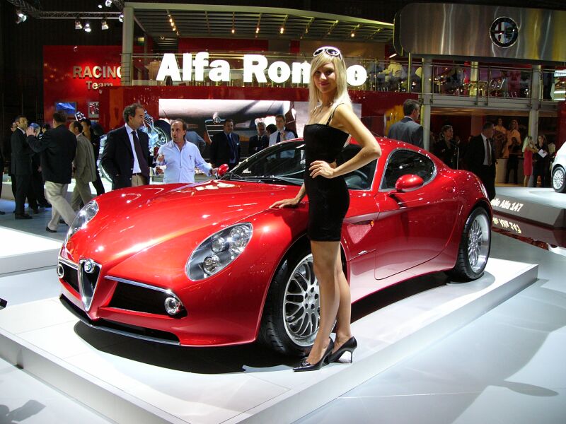 Alfa Romeo 8c Competizione at the 2004 Paris Mondial de l'Automobile