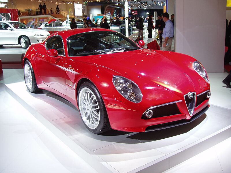 Alfa Romeo 8c Competizione at the 2004 Paris Mondial de l'Automobile