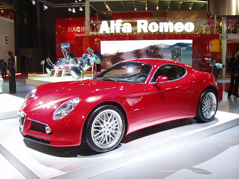 Alfa Romeo 8c Competizione at the 2004 Paris Mondial de l'Automobile