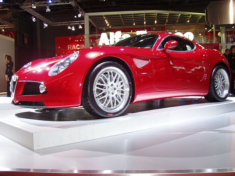 Alfa Romeo 8c Competizione at the 2004 Paris Mondial de l'Automobile