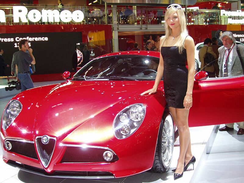 Alfa Romeo 8c Competizione at the 2004 Paris Mondial de l'Automobile