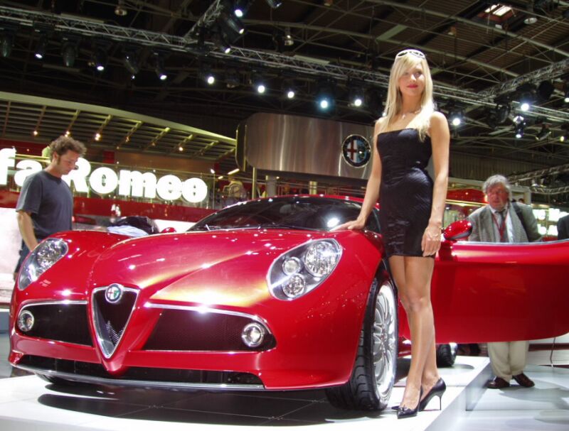 Alfa Romeo 8c Competizione at the 2004 Paris Mondial de l'Automobile