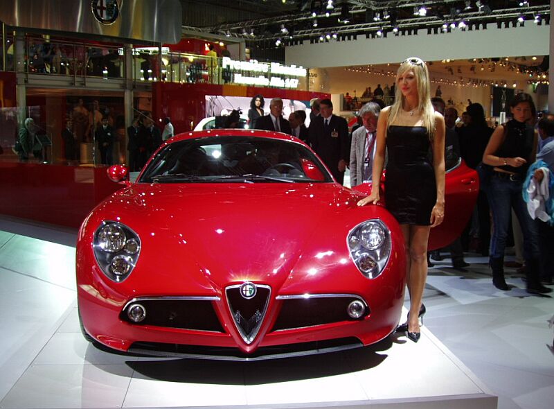 Alfa Romeo 8c Competizione at the 2004 Paris Mondial de l'Automobile