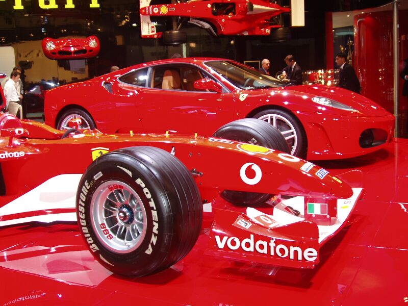 World Premiere of the Ferrari F430 at the Paris Mondial de l'Automobile, 23rd September 2004