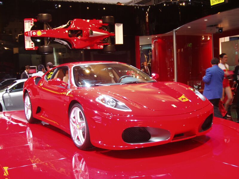 World Premiere of the Ferrari F430 at the Paris Mondial de l'Automobile, 23rd September 2004