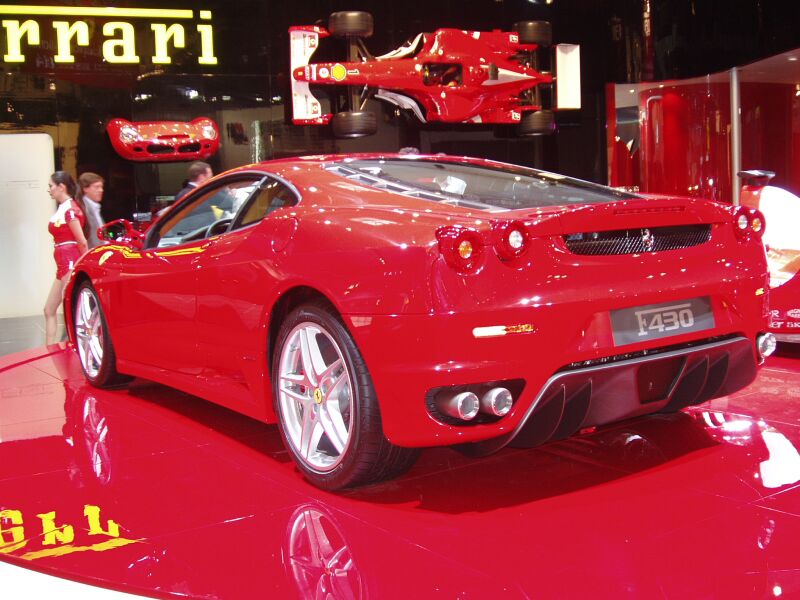 World Premiere of the Ferrari F430 at the Paris Mondial de l'Automobile, 23rd September 2004