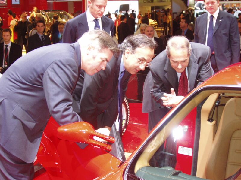 World Premiere of the Ferrari F430 at the Paris Mondial de l'Automobile, 23rd September 2004