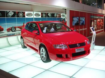 click here to see the Fiat Stilo M.Schumacher at the 2004 Paris Mondial de l'Automobile