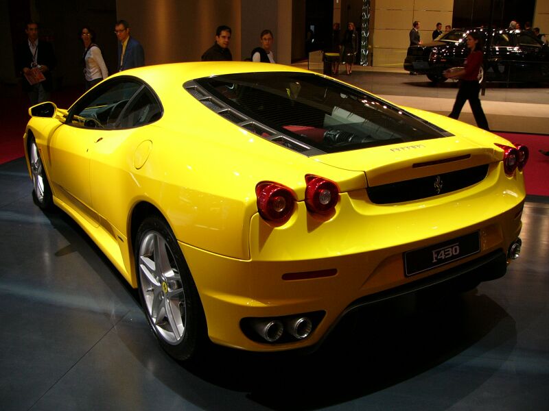 Ferrari F430 on the Pininfarina stand at the 2004 Paris International Motor Show