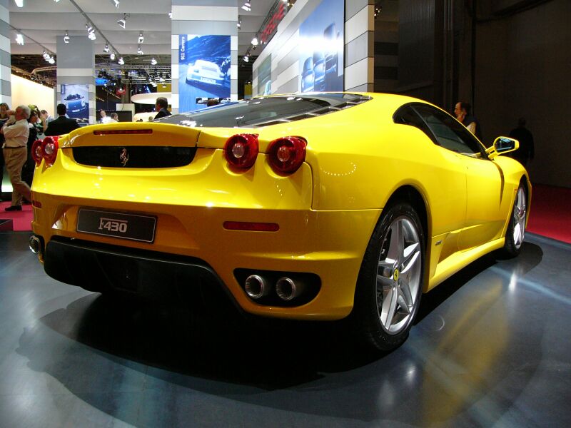 Ferrari F430 on the Pininfarina stand at the 2004 Paris International Motor Show