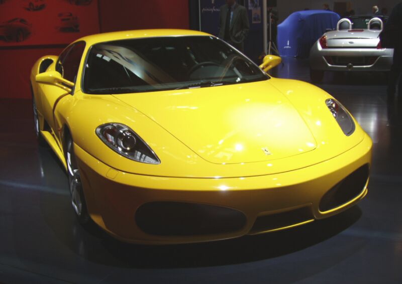 Ferrari F430 on the Pininfarina stand at the 2004 Paris International Motor Show