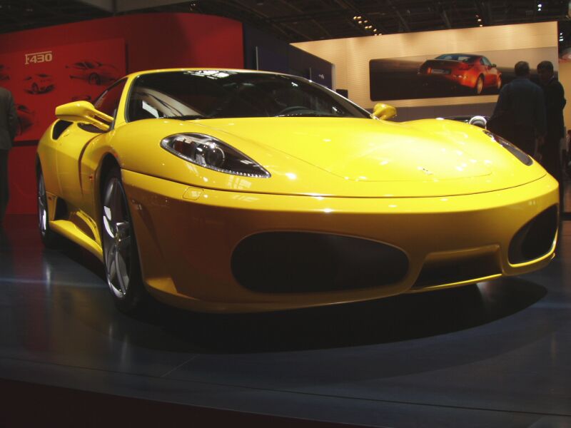 Ferrari F430 on the Pininfarina stand at the 2004 Paris International Motor Show