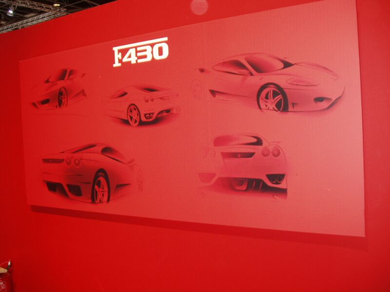 Ferrari F430 on the Pininfarina stand at the 2004 Paris International Motor Show