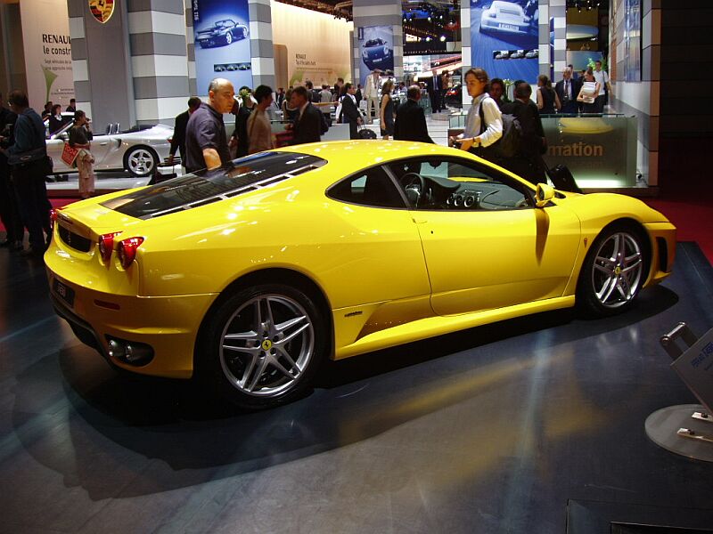 Ferrari F430 on the Pininfarina stand at the 2004 Paris International Motor Show