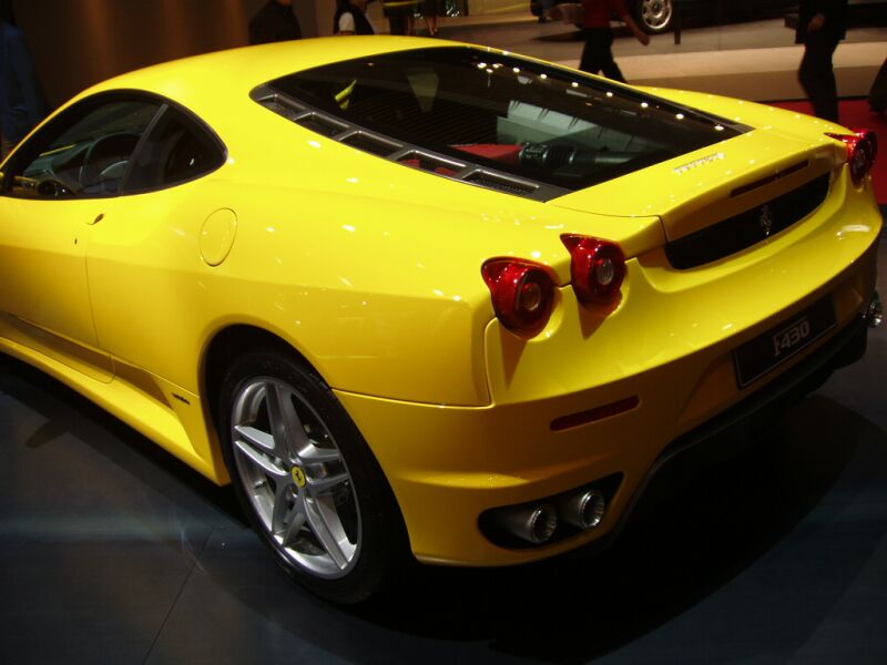 Ferrari F430 on the Pininfarina stand at the 2004 Paris International Motor Show