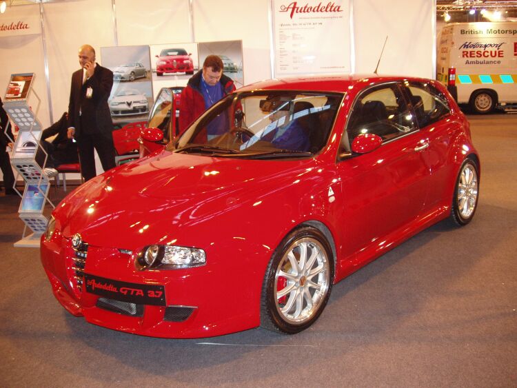 Autodelta Alfa Romeo 147 GTA at the 2004 Autosport International in Birmingham