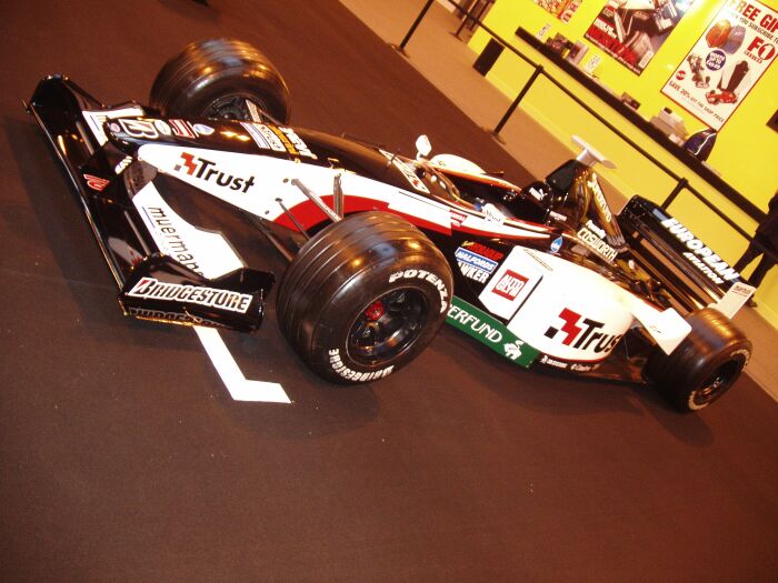 Sauber Grand Prix car on the F1 grid at the 2004 Autosport International
