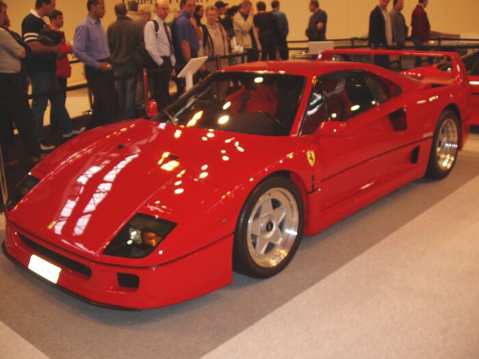 Ferrari F40 is the 'Galleria Ferrari' at 2004 Autosport International