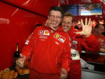 2004 Belgian Grand Prix action